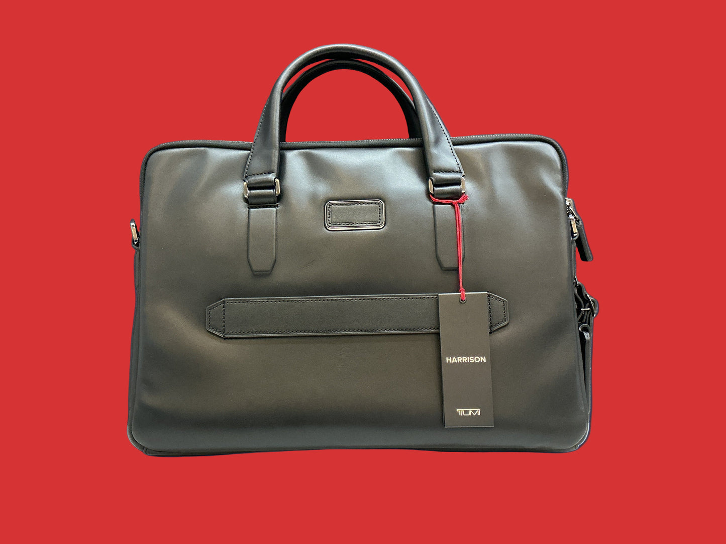 TUMI HARRISON SYCAMORE SLIM BRIEF BLACK BOMBE . 06302000DBM