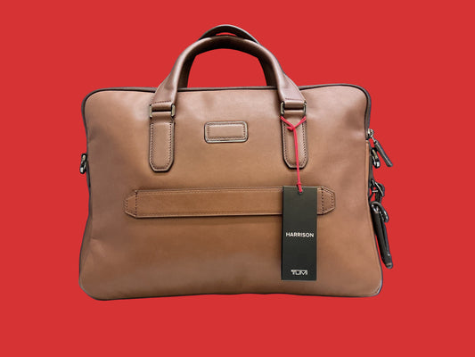 TUMI HARRISON SYCAMORE SLIM BRIEF CONGNAC . 06302000CG