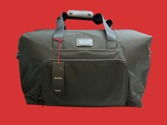 TUMI ALPHA DOUBLE EXPANSION TRAVEL SATCHEL BLACK . 02203159D3