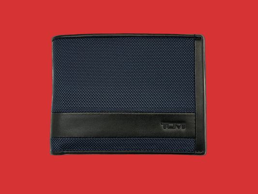 TUMI ALPHA SLG GLOBAL DOUBLE BILLFOLD NAVY . 01192230NVY2